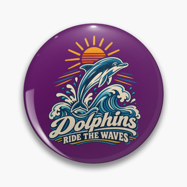 Item preview, Dolphins Ride the Waves T-Shirt | Vintage Retro Surf Design | Ocean Sunset Beach Tee designed and sold by ElegantPeople.