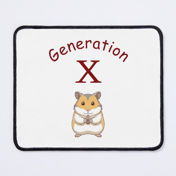 Item preview, Generation X-Hamster – Minimalist Tech Humor designed and sold by FlatstudioArt.