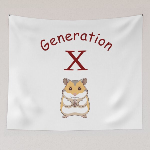 Item preview, Generation X-Hamster – Minimalist Tech Humor designed and sold by FlatstudioArt.