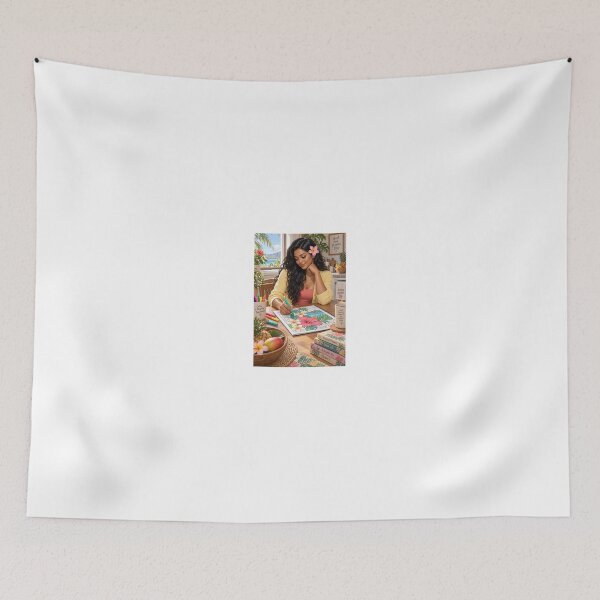 Item preview, Shanti Riveria painting tropical flowers coloring designed and sold by CathryneDelamort.
