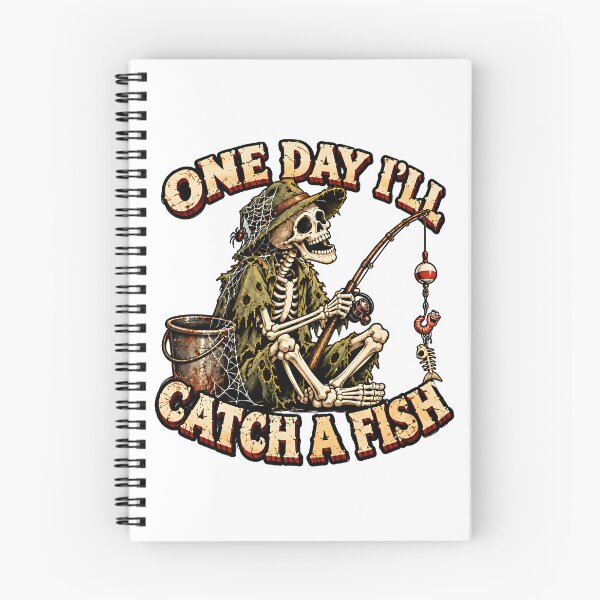 Item preview, Funny Skeleton Fishing Vintage Design designed and sold by Fishing iq.