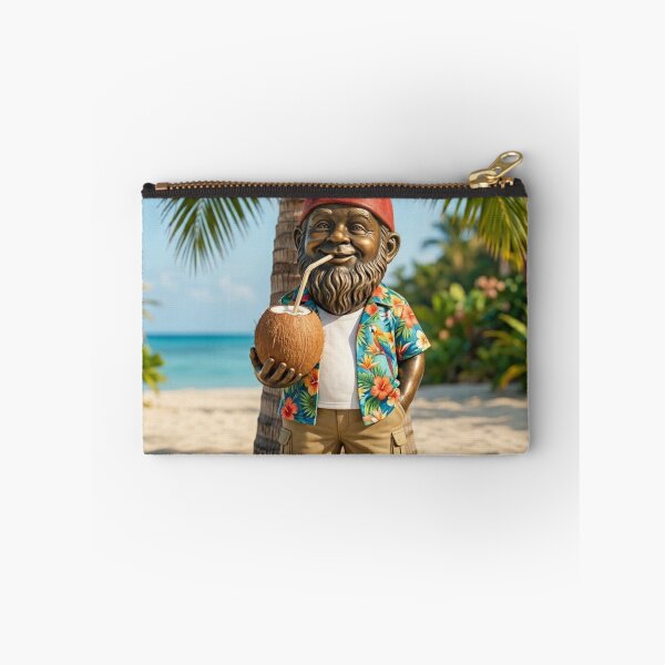 Item preview, Gnome With Coconut Art Print – Beach Vacation Gift, Poland Travel Decor designed and sold by Purrfecta.