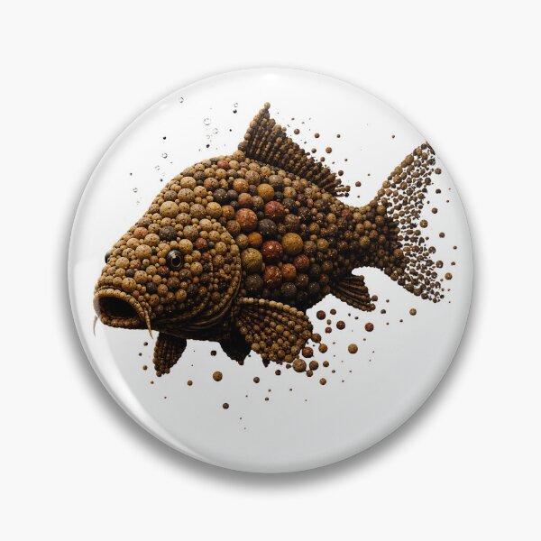 Item preview, Carp Made of Boilies | Carp Fishing Art designed and sold by Fishing iq.