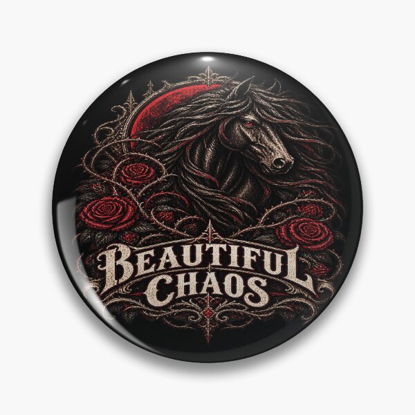 Item preview, Beautiful Chaos Gothic Horse – Dark Fantasy Black Horse & Crimson Roses designed and sold by TheInkRaven.