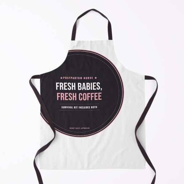 Item preview, Fresh Babies Fresh Coffee Postpartum Nurse Seal designed and sold by SlowMadeShelf.