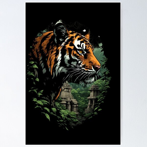 Item preview, The stalking of the sacred tiger designed and sold by KinoDesign.