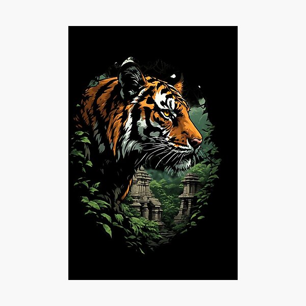 Item preview, The stalking of the sacred tiger designed and sold by KinoDesign.