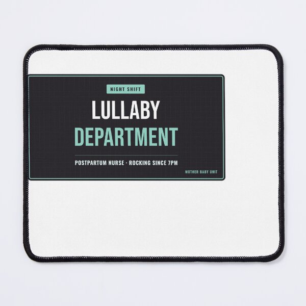 Item preview, Night Shift Lullaby Department Postpartum Nurse designed and sold by SlowMadeShelf.