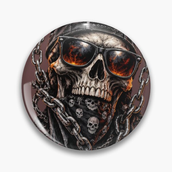 Item preview, CHAINED OUTLAW SKULL  designed and sold by ekemarket.