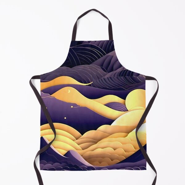 Item preview, Modern Decorative Purple Mountains And Golden Sun Abstract  designed and sold by DEC02.