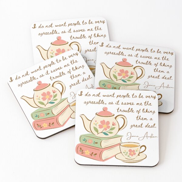 Item preview, Disagreeable people - Jane Austen quote designed and sold by Mister Mipsy.