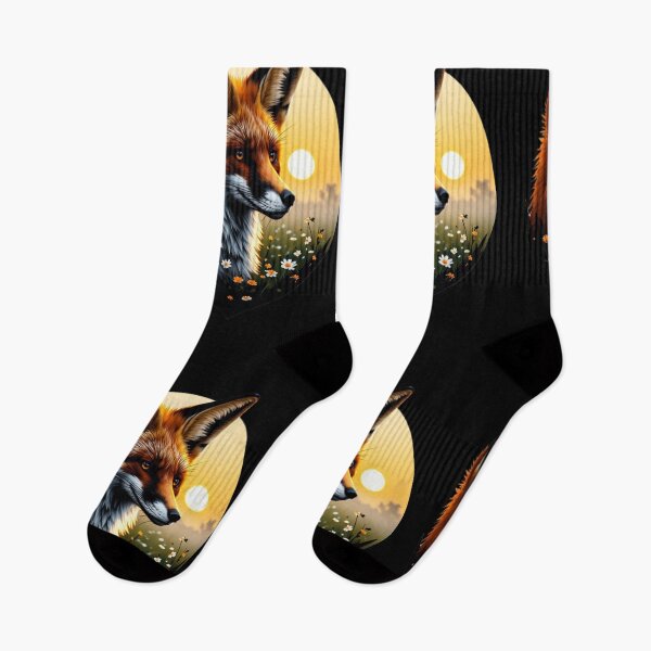 Item preview, The fox of the golden dawn designed and sold by KinoDesign.