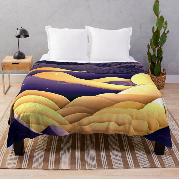 Item preview, Modern Decorative Purple Mountains And Golden Sun Abstract  designed and sold by DEC02.