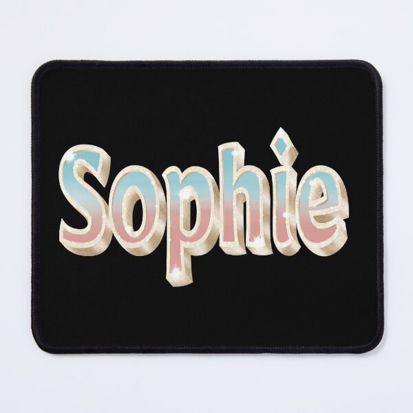 Item preview, Sophie Name in Blue and Coral with a Glam Style designed and sold by AloraDawnEve.