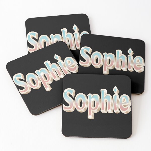 Item preview, Sophie Name in Blue and Coral with a Glam Style designed and sold by AloraDawnEve.