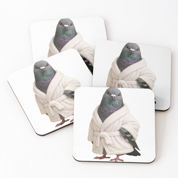 Item preview, City Pigeon Fluffy Bathrobe designed and sold by Sillytoe.