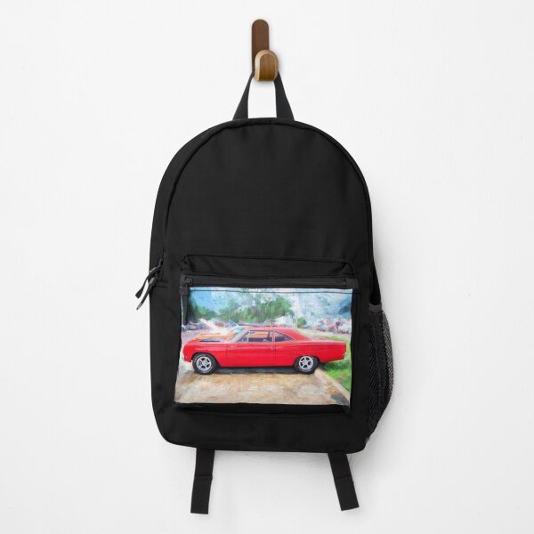 Item preview, 1968 Red Plymouth Satellite Sports Coupe Road Runner Muscle Car Art designed and sold by RichFrancoCars.