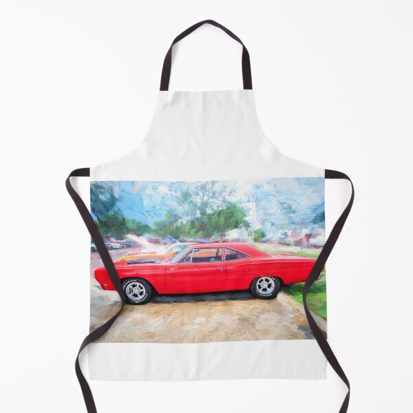 Item preview,  1968 Red Plymouth Satellite Sports Coupe Road Runner Muscle Car Art  designed and sold by RichFrancoCars.