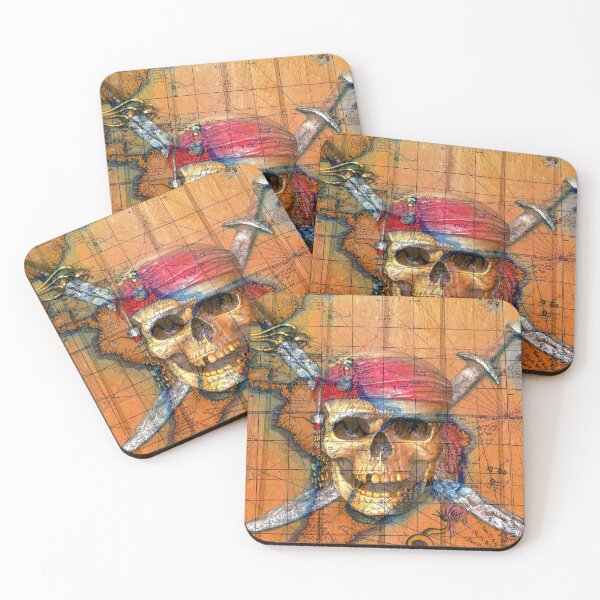 Item preview, Pirates Skull and Crossbones Map designed and sold by Dlt1981.