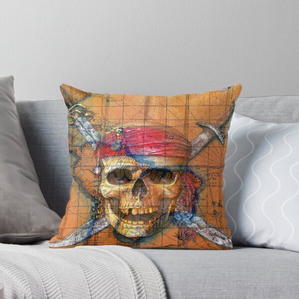 Item preview, Pirates Skull and Crossbones Map designed and sold by Dlt1981.