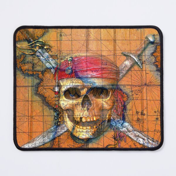 Item preview, Pirates Skull and Crossbones Map designed and sold by Dlt1981.
