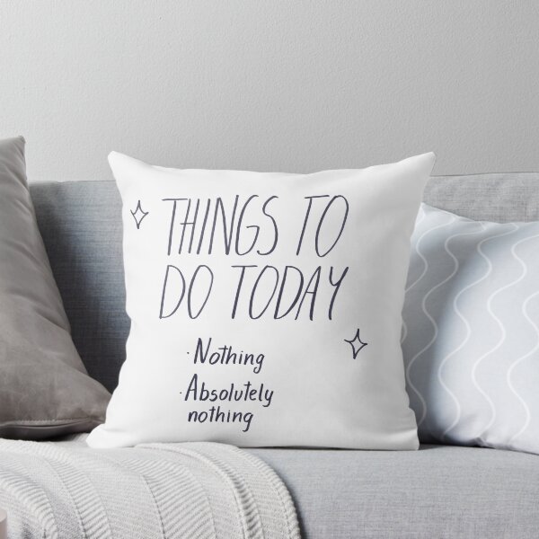 Item preview, Things To Do Today Nothing Typographic Poster Aesthetic designed and sold by ElizabethCoelho.