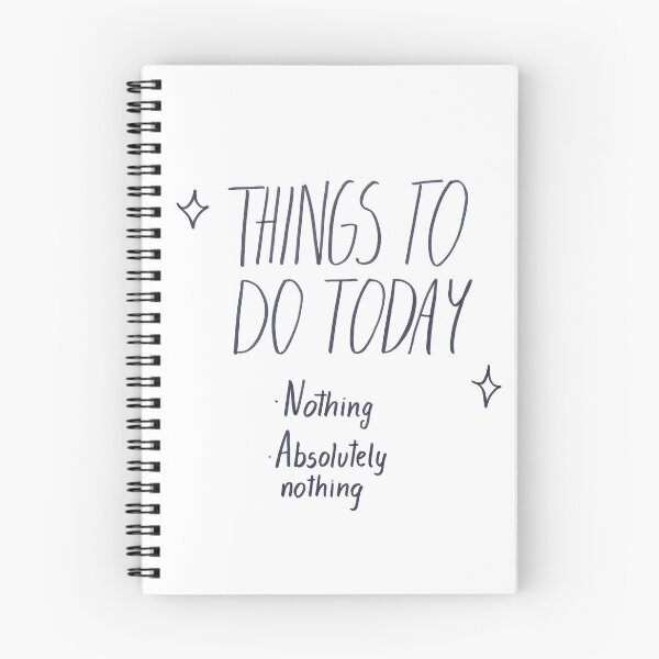 Item preview, Things To Do Today Nothing Typographic Poster Aesthetic designed and sold by ElizabethCoelho.