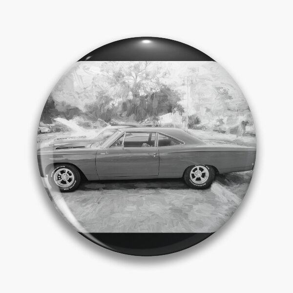 Item preview,  1968 Red Plymouth Satellite Sports Coupe Road Runner Muscle Car Art  designed and sold by RichFrancoCars.