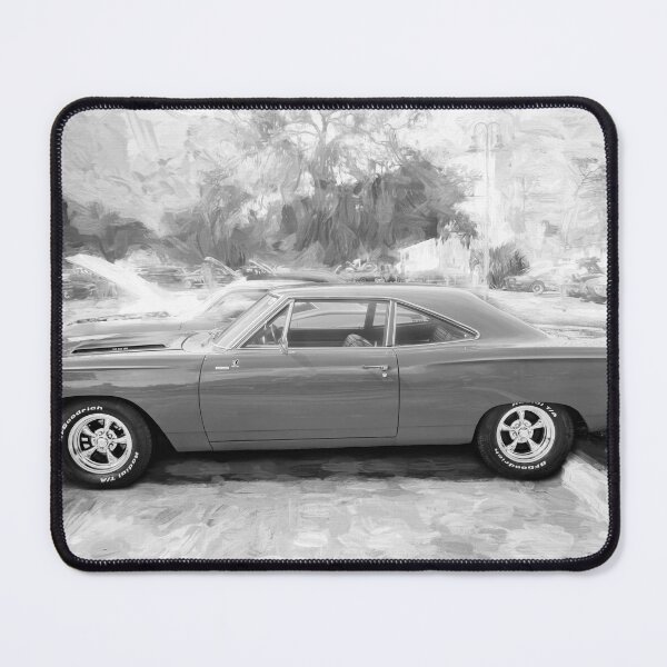 Item preview, 1968 Red Plymouth Satellite Sports Coupe Road Runner Muscle Car Art designed and sold by RichFrancoCars.