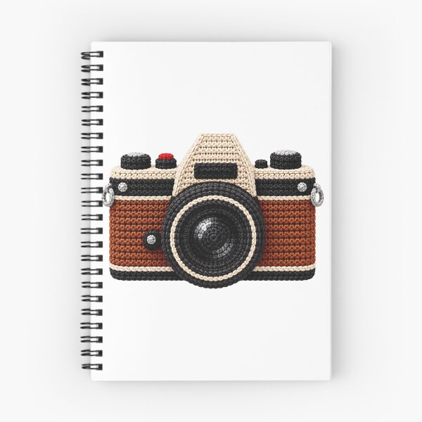 Item preview, Crochet Vintage Camera – Retro Photography Fibre Art designed and sold by Digital Culture Studio.