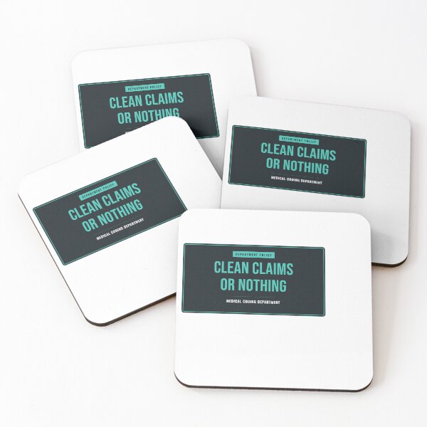 Item preview, Clean Claims Or Nothing Medical Coding Department designed and sold by SlowMadeShelf.