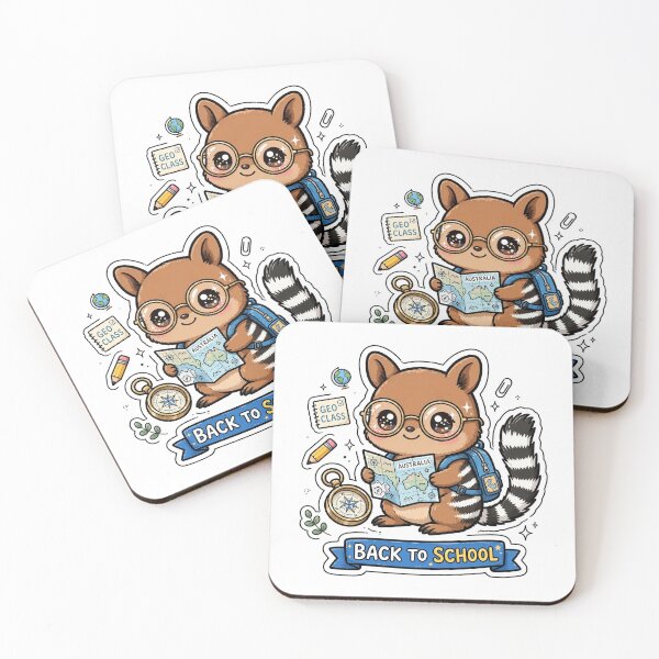 Item preview, Kawaii Numbat Back To School Geography designed and sold by Wildlife-Walk.