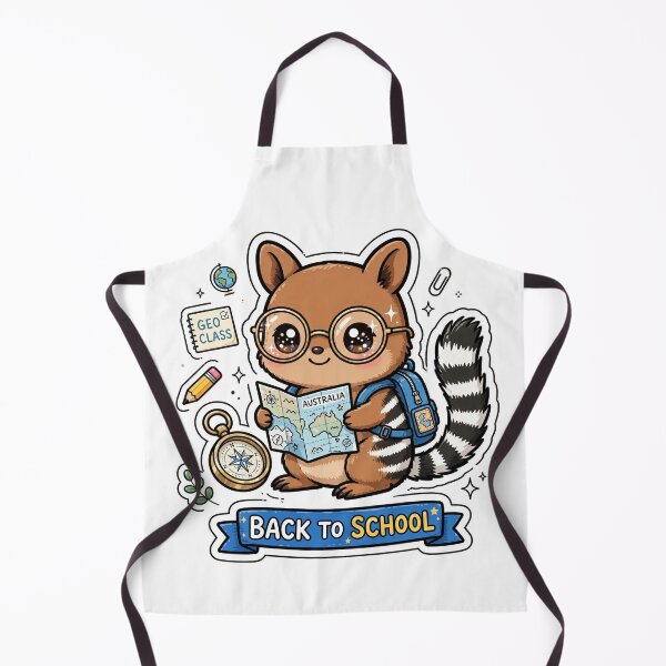 Item preview, Kawaii Numbat Back To School Geography designed and sold by Wildlife-Walk.