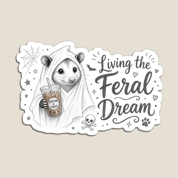 Item preview, Living the Feral Dream designed and sold by Feral Season.