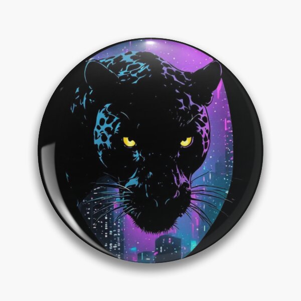 Item preview, The panther of the neon city designed and sold by KinoDesign.
