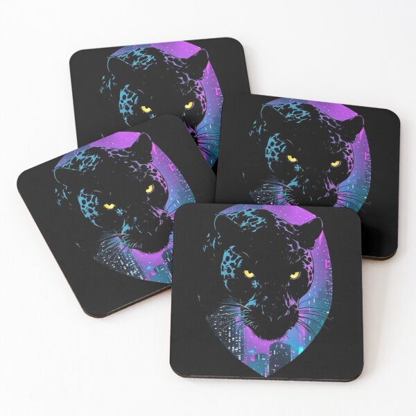 Item preview, The panther of the neon city designed and sold by KinoDesign.