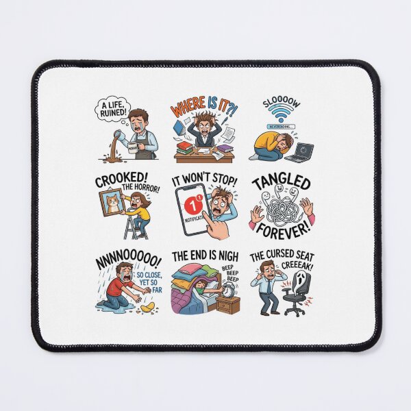 Item preview, Daily Micro Frustrations Relatable Adulting Struggle Sticker Sheet designed and sold by mood-draftsman.