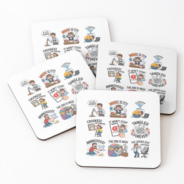 Item preview, Daily Micro Frustrations Relatable Adulting Struggle Sticker Sheet designed and sold by mood-draftsman.