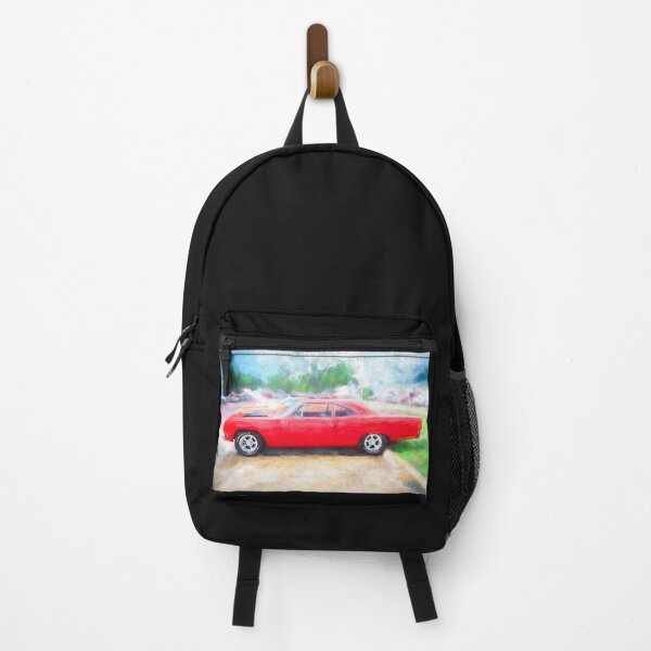 Item preview,  1968 Red Plymouth Satellite Sports Coupe Road Runner Muscle Car Art  designed and sold by RichFrancoCars.