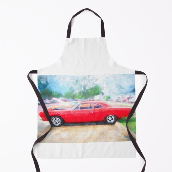 Item preview,  1968 Red Plymouth Satellite Sports Coupe Road Runner Muscle Car Art  designed and sold by RichFrancoCars.