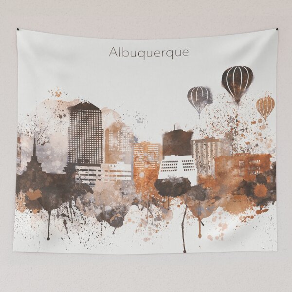 Artikelvorschau, Brown-Albuquerque-Skylinedesign entworfen und verkauft von DimDom.