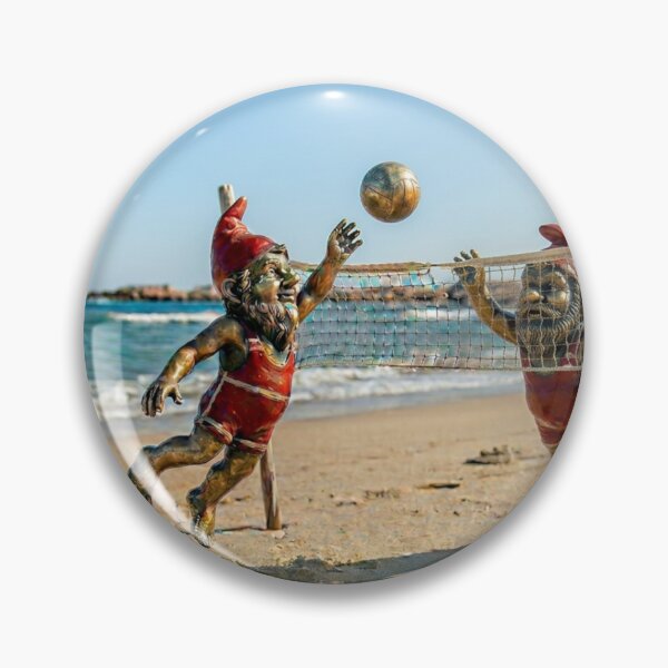 Item preview, Gnomes Playing Beach Volleyball Art Print – Beach Volleyball Gift, Poland Travel Decor designed and sold by Purrfecta.