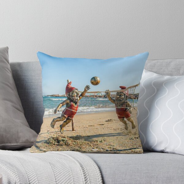 Item preview, Gnomes Playing Beach Volleyball Art Print – Beach Volleyball Gift, Poland Travel Decor designed and sold by Purrfecta.