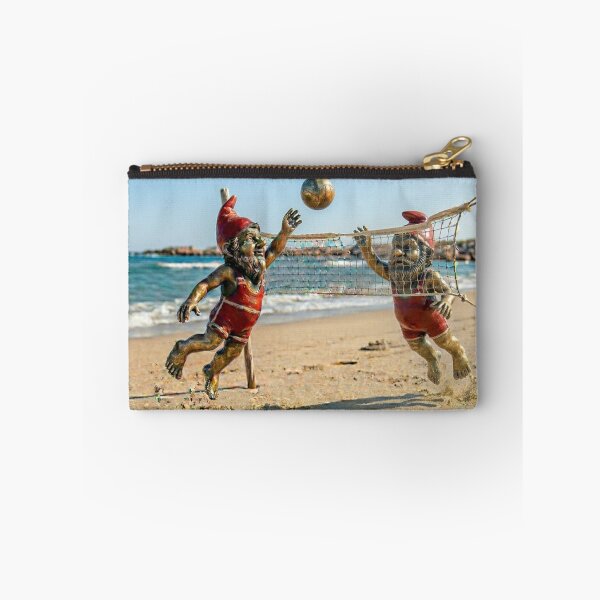 Item preview, Gnomes Playing Beach Volleyball Art Print – Beach Volleyball Gift, Poland Travel Decor designed and sold by Purrfecta.