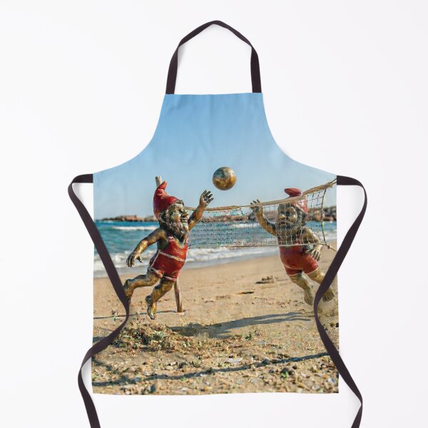 Item preview, Gnomes Playing Beach Volleyball Art Print – Beach Volleyball Gift, Poland Travel Decor designed and sold by Purrfecta.