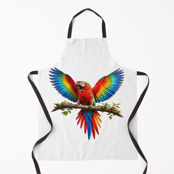 Item preview, Vibrant Scarlet Macaw Parrot with Colorful Wings designed and sold by alizo74.