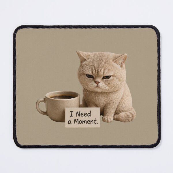 Item preview, I Need a Moment – Grumpy Cat & Coffee designed and sold by zmsl.