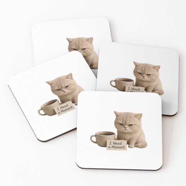 Item preview, I Need a Moment – Grumpy Cat & Coffee designed and sold by zmsl.