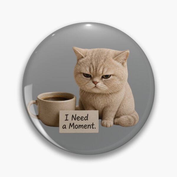 Item preview, I Need a Moment – Grumpy Cat & Coffee designed and sold by zmsl.