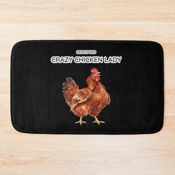 Item preview, Certified Crazy Chicken Lady Funny Watercolor Farm Art designed and sold by Ela-graphicwiz.
